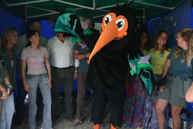 Andalusia Receives 15 Northern Bald Ibis from Germany The Regional Minister of Sustainability and the Environment for the Regional Government of Andalusia, Fina Martínez 2i, attends the ceremony in Barbate, Cádiz, to welcome 15 northern bald ibises (Geronticus eremita) from Germany. October 2, 2026, in Barbate, Cádiz, Andalusia, Spain. OCTOBER 2, 2026, Barbate, Cádiz, Andalusia, Spain Barbate, Cádiz, Andalusia, Spain Spain Copyright: xNachoxFradex 7815341