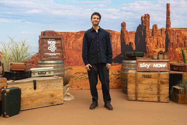 News - PHOTOCALL - SKY - NORD SUD OVEST EST LA LEGGENDARIA STORIA DEGLI 883 Edoardo Ferrario during PHOTOCALL - SKY - NORD SUD OVEST EST LA LEGGENDARIA STORIA DEGLI 883 , News in Milano , Italy, October 02 2026 Milano Pelota Italy Copyright: xLucaxMichelix xLiveMediax LPN_2713286