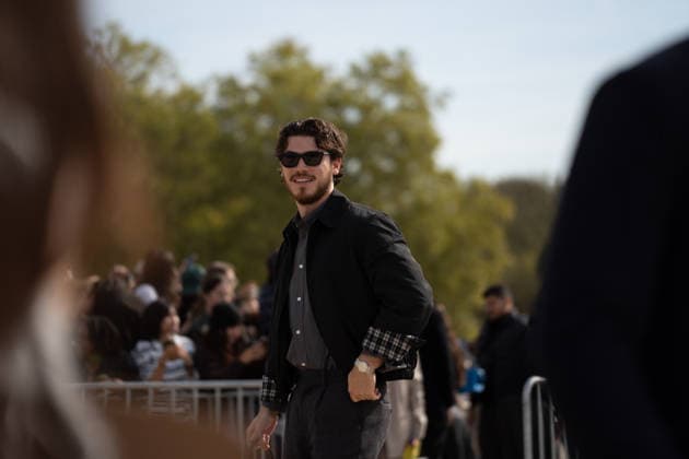 IPA89217520 - Paris, France, October 2, 2026. Guests arrive at the LOEWE Spring Summer 2027 show during Paris Fashion Week.  Copyright: xGINEVRAxFATARELLAx xx IPA89217520