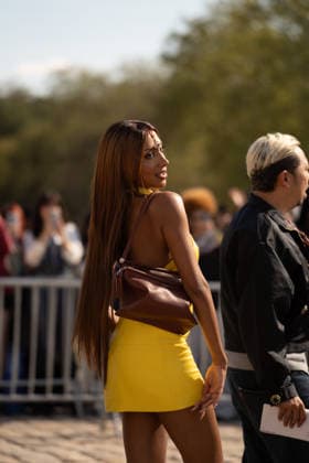 IPA89218143 - Paris, France, October 2, 2026. Guests arrive at the LOEWE Spring Summer 2027 show during Paris Fashion Week.  Copyright: xGINEVRAxFATARELLAx xx IPA89218143