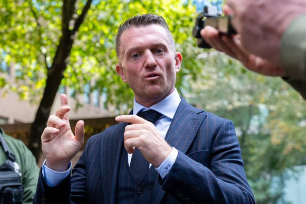 Tommy Robinson leaves Southwark Crown Court LONDON, UNITED KINGDOM - OCTOBER 2: Tommy Robinson, whose real name is Stephen Yaxley-Lennon, leaves Southwark Crown Court in London, Britain, October 2, 2026, after attending an application hearing ahead of his trial on two charges of harassment causing fear of violence against two MailOnline journalists. He has pleaded not guilty. Thomas Krych Anadolu London United Kingdom. Editorial use only. Please get in touch for any other usage.  Copyright: x2026xAnadoluxThomasxKrychx