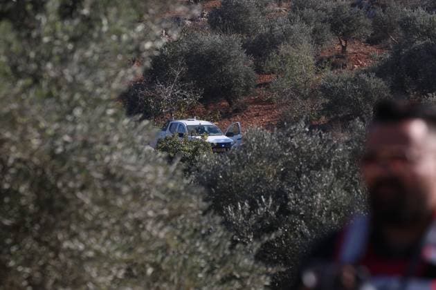 Israeli Settlers And Forces Attacked Palestinian Farmers During Olive Harvest In Beita BEITA, NABLUS, PALESTINE OCTOBER 2, 2026: Israeli settlers and Israeli forces attacked Palestinian farmers while they were picking olives in the Jabal Al-Arma area, east of Beita, south of Nablus. Settlers fired live ammunition toward the farmers, with no injuries reported. According to the Palestinian Red Crescent Society, Israeli forces also beat a 46-year-old Palestinian farmer during raids on olive farms in Beita. Witnesses told Anadolu that Israeli forces fired stun grenades and tear gas at farmers in the Jabal Al-Arma area, forcing them to leave. The olive harvest begins in early October and continues through the end of November, making it an im Copyright: x xSalmanxMohsenxAlkhatibx xJNAxPressx