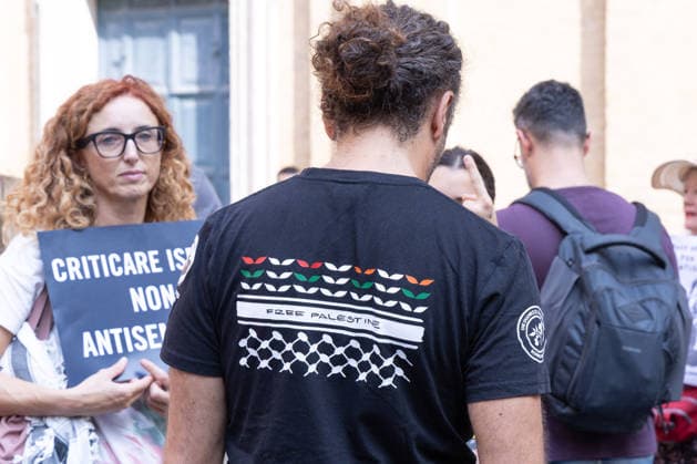 IPA89220671 - Protest in Piazza Montecitorio in Rome against the passage of the Anti-Semitism Decree-Law  Copyright: xMatteoxNardonex xx IPA89220671