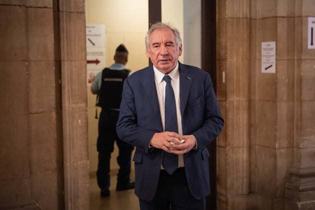 Resumption and Conclusion of the Francois Bayrou Trial - Paris AJ French politician Francois Bayrou leaves the courtroom at the end of the trial during a hearing of the appeal trial over the alleged misuse of European Parliament funds to pay fictitious parliamentary assistants for the centrist party MoDem, at the Paris courthouse in Paris on October 2, 2026. Former Prime minister François Bayrou and ten former MoDem executives must answer, starting September 9, 2026, before the Paris appeal court for misappropriation of funds in the case of the MEP assistants, a ten-year-old case in which the former Prime Minister had been acquitted at first instance. Photo by Alexis Jumeau ABACAPRESS.COM Paris France  Copyright: xJumeauxAlexis ABACAx
