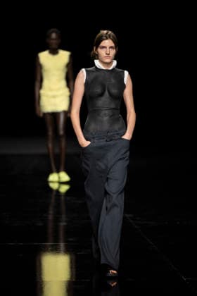 PFW - Issey Miyake Runway Models walks during Issey Miyake Women s Spring Summer 2027 collection fashion show as part of the Paris Fashion Week, in Paris on October 2, 2026. Photo by Eliot Blondet ABACAPRESS.COM Paris France France  Copyright: xBlondetxEliot ABACAx