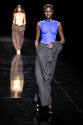 PFW - Issey Miyake Runway Models walks during Issey Miyake Women s Spring Summer 2027 collection fashion show as part of the Paris Fashion Week, in Paris on October 2, 2026. Photo by Eliot Blondet ABACAPRESS.COM Paris France France  Copyright: xBlondetxEliot ABACAx