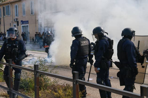 Blockade of the Joliot Curie Sixth Form College in Aubagne by pupils on 2 October 2026 - 02 11 2026 - France Bouches-du-Rhone Marseille -  SylvainxRostaingx xLexPictorium LePictorium_0341606