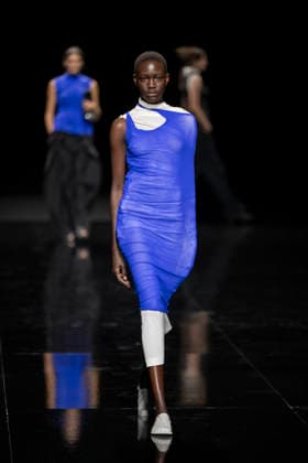 PFW - Issey Miyake Runway Models walks during Issey Miyake Women s Spring Summer 2027 collection fashion show as part of the Paris Fashion Week, in Paris on October 2, 2026. Photo by Eliot Blondet ABACAPRESS.COM Paris France France  Copyright: xBlondetxEliot ABACAx
