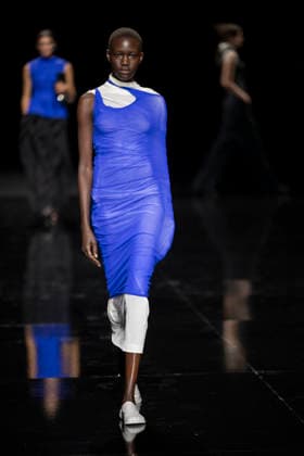 PFW - Issey Miyake Runway Models walks during Issey Miyake Women s Spring Summer 2027 collection fashion show as part of the Paris Fashion Week, in Paris on October 2, 2026. Photo by Eliot Blondet ABACAPRESS.COM Paris France France  Copyright: xBlondetxEliot ABACAx