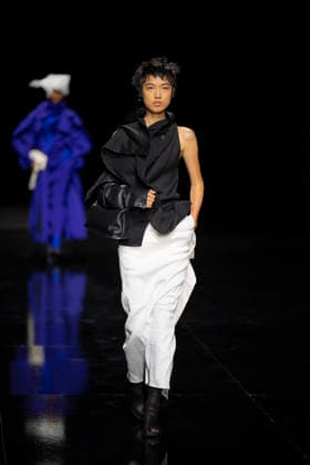 PFW - Issey Miyake Runway Models walks during Issey Miyake Women s Spring Summer 2027 collection fashion show as part of the Paris Fashion Week, in Paris on October 2, 2026. Photo by Eliot Blondet ABACAPRESS.COM Paris France France  Copyright: xBlondetxEliot ABACAx
