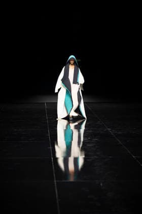 PFW - Issey Miyake Runway Models walks during Issey Miyake Women s Spring Summer 2027 collection fashion show as part of the Paris Fashion Week, in Paris on October 2, 2026. Photo by Eliot Blondet ABACAPRESS.COM Paris France France  Copyright: xBlondetxEliot ABACAx