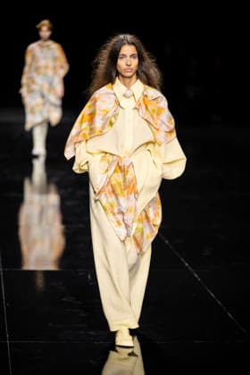 PFW - Issey Miyake Runway Models walks during Issey Miyake Women s Spring Summer 2027 collection fashion show as part of the Paris Fashion Week, in Paris on October 2, 2026. Photo by Eliot Blondet ABACAPRESS.COM Paris France France  Copyright: xBlondetxEliot ABACAx