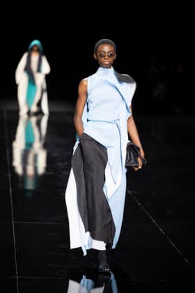 PFW - Issey Miyake Runway Models walks during Issey Miyake Women s Spring Summer 2027 collection fashion show as part of the Paris Fashion Week, in Paris on October 2, 2026. Photo by Eliot Blondet ABACAPRESS.COM Paris France France  Copyright: xBlondetxEliot ABACAx