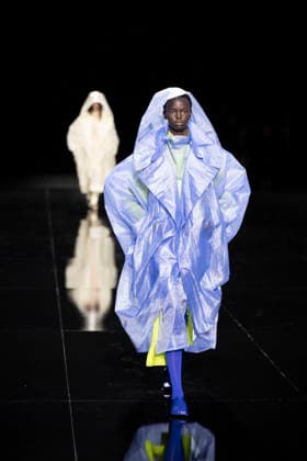 PFW - Issey Miyake Runway Models walks during Issey Miyake Women s Spring Summer 2027 collection fashion show as part of the Paris Fashion Week, in Paris on October 2, 2026. Photo by Eliot Blondet ABACAPRESS.COM Paris France France  Copyright: xBlondetxEliot ABACAx