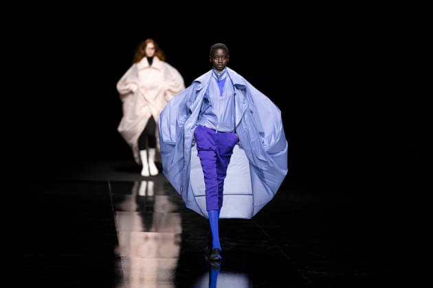 PFW - Issey Miyake Runway Models walks during Issey Miyake Women s Spring Summer 2027 collection fashion show as part of the Paris Fashion Week, in Paris on October 2, 2026. Photo by Eliot Blondet ABACAPRESS.COM Paris France France  Copyright: xBlondetxEliot ABACAx