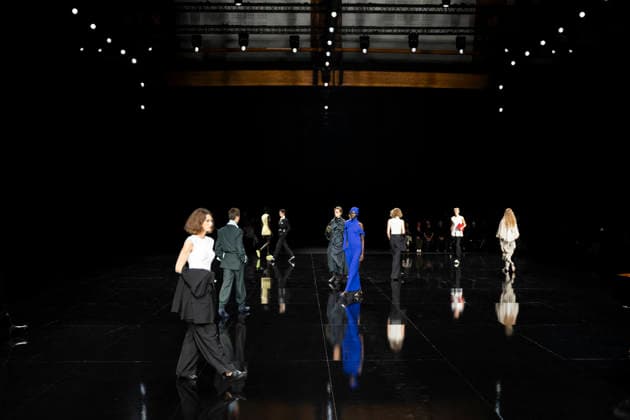PFW - Issey Miyake Runway Models walks during Issey Miyake Women s Spring Summer 2027 collection fashion show as part of the Paris Fashion Week, in Paris on October 2, 2026. Photo by Eliot Blondet ABACAPRESS.COM Paris France France  Copyright: xBlondetxEliot ABACAx