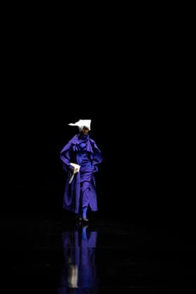 PFW - Issey Miyake Runway Models walks during Issey Miyake Women s Spring Summer 2027 collection fashion show as part of the Paris Fashion Week, in Paris on October 2, 2026. Photo by Eliot Blondet ABACAPRESS.COM Paris France France  Copyright: xBlondetxEliot ABACAx