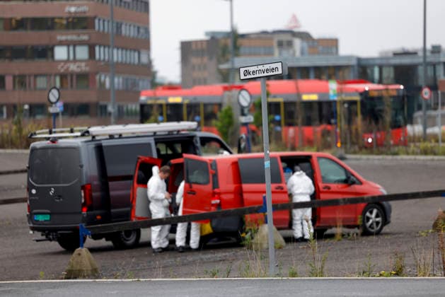 Explosion at Okern in Oslo, Oslo, October 2, 2026. Forensic technicians have arrived. Police evacuated the area and established a security perimeter around the building following a possible explosion at Okern in Oslo. Photo: Hanna Johre, NTB, Oslo, Norway. ADVhiCfkYxg EDITORIAL USE ONLY Ref BNCADVhiCfkYxg jpg  Copyright: xHannaxJohrex xNTBx