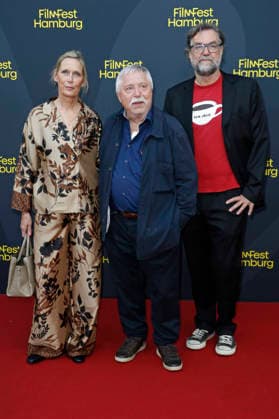 Pamela Biermann, Wolf Biermann, and Jens Meurer at the premiere of the documentary *Biermann* at the 34th Hamburg Film Festival in 2026 at Cinemaxx Dammtor in Hamburg, October 2, 2026 Foto:xC.xTamckex xFuturexImagex biermann_6008