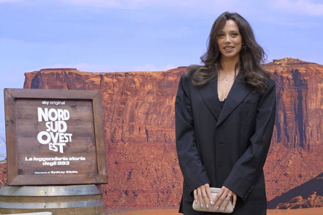 Photo by Mario Romano, IPP Milan, October 2, 2026. Photocall for the TV series *North, South, West, East: The Legendary Story of the 883*, Season 2. Pictured: Gaia Zampighi. Italy Photo Press World. Copyright. Photocall for the TV series *North*