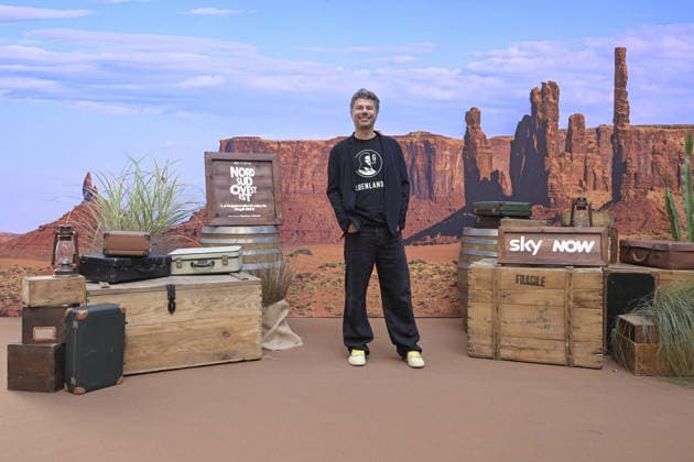 Photo by Mario Romano, IPP Milan, October 2, 2026. Photocall for the TV series *Nord Sud Ovest Est: The Legendary Story of the 883*, Season 2. Pictured: Sidney Sibilia. Italy Photo Press World. Copyright. Photocall for the TV series *Nord*