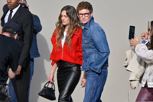 PFW Givenchy Outside Arrivals Hannah Bagshawe, Eddie Redmayne arriving at the Givenchy show during Paris Fashion Week, in Paris, France on 2 October 2026. Photo by Julien Reynaud APS-Medias ABACAPRESS.COM Paris France  Copyright: xReynaudxJulien APS-Medias ABACAx