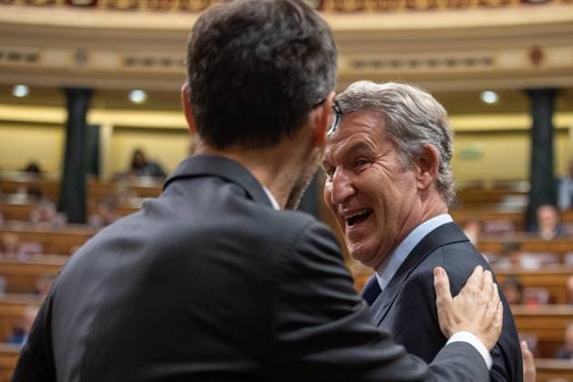 October 2, 2026, Madrid, Spain: Alberto NoÂºoÂ±ez FeijoÂ³o, President of the Popular Party, attends the extraordinary plenary session where Congress has repealed two royal decree-laws regarding housing. Madrid Spain  - ZUMAs197 20261002_aaa_s197_190 Copyright: xDavidxCanalesx