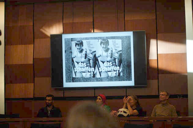 Flensburg, Schleswig-Holstein: Long Night of Democracy at Flensburg City Hall. Here, photographer and author Siegfried Witt