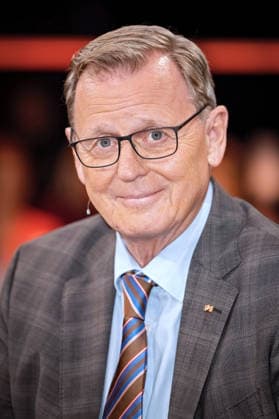 MDR Riverboat: Bundestag Vice President Bodo Ramelow during the taping of the MDR talk show Riverboat on October 2, 2026, at Mediacity Leipzig 20261002SFL0018