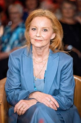 MDR Riverboat actress Carina Wiese during the taping of the MDR talk show Riverboat on October 2, 2026, at Mediacity Leipzig 20261002SFL0056