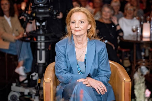 MDR Riverboat actress Carina Wiese during the taping of the MDR talk show Riverboat on October 2, 2026, at Mediacity Leipzig 20261002SFL0057