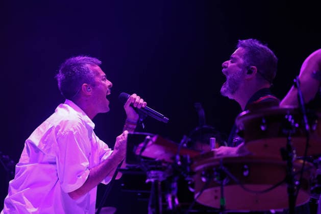 Vetusta Morla Concert in Barcelona The Madrid-based band Vetusta Morla during a performance at the Palau Sant Jordi on October 2, 2026, in Barcelona, Catalonia, Spain. The concert is part of their Gira de vuelta tour OCTOBER 2, 2026 CATALONIA BAND CONCERT VETUSTA Kike Rincó Barcelona Catalonia Barcelona Catalonia Spain  Copyright: xKikexRinconx 7816744