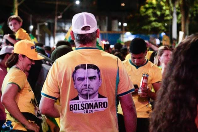 RECORD DATE NOT STATED Presidential candidate Flavio Bolsonaro visits the city of Montes Claros in the final stretch of the elections. Montes Claros (MG), 02 10 2026 - Elections Flavio Bolsonaro Montes Claros - Presidential candidate Flavio Bolsonaro, accompanied by Nikolas Ferreira (PL), Samuel Caires (PL), Marco Antonio Moreira da Costa (Novo), Domingos Savio (PL), Flavio Roscoe (PL), during a visit to the city of Montes Claros in the final stretch of the elections, this Friday, October 2, 2026.(Foto: Diego Tavares Thenews2 imago images) Presidential candidate Flavio Bolsonaro visits the city of Montes Claros in the final stretch of the elections. Copyright: xDiegoxTavaresx