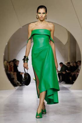(261003) -- PARIS, Oct. 3, 2026 -- A model presents a creation from the Womenswear Spring Summer 2027 collections by Givenchy during the Paris Fashion Week in Paris, France, Oct. 2, 2026. ( Handout via Xinhua) FRANCE-PARIS-FASHION WEEK-GIVENCHY MeetEurope 