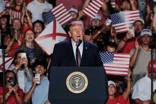 October 2, 2026, Mobile, Alabama, U.S: October 2, 2026 Mobile, Alabama USA: US President Donald Trump speak at the Mitchell Center at the University of South Alabama. Mobile U.S - ZUMAa14_ 20261002_zaf_a14_014 Copyright: xDanxAndersonx