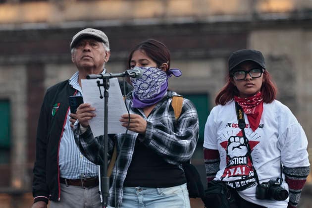 October 2, 2026, Mexico City, Cdmx, Mexico: Thousands of people carrying placards gathered at the Plaza de las Tres Culturas and the surrounding area to commemorate the 58th anniversary of the 1968 student massacre in Tlatelolco; they marched toward Mexico City s ZoÂ³calo to hold a rally in memory of those who died during the 1968 student movement. Prior to this, hundreds of students arrived at the meeting point near the Tlatelolco Metro station, where a heavy police deployment from the Secretariat of Citizen Security (SSCCDMX) was already waiting for them; these hooded officers on motorcycles boxed the students in, both inside and outside the metro facilities, to prevent their peaceful movement, sparking conflict through abuses of authori - ZUMAp204 20261002_zip_p204_138 Copyright: xJosuexPerezx