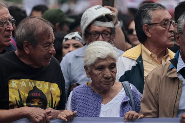 October 2, 2026, Mexico City, Cdmx, Mexico: Thousands of people carrying placards gathered at the Plaza de las Tres Culturas and the surrounding area to commemorate the 58th anniversary of the 1968 student massacre in Tlatelolco; they marched toward Mexico City s ZoÂ³calo to hold a rally in memory of those who died during the 1968 student movement. Prior to this, hundreds of students arrived at the meeting point near the Tlatelolco Metro station, where a heavy police deployment from the Secretariat of Citizen Security (SSCCDMX) was already waiting for them; these hooded officers on motorcycles boxed the students in, both inside and outside the metro facilities, to prevent their peaceful movement, sparking conflict through abuses of authori - ZUMAp204 20261002_zip_p204_077 Copyright: xJosuexPerezx
