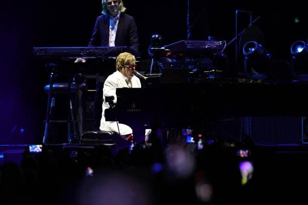 October 2, 2026, Ciudad De Mexico, Ciudad De Mexico, Mexico: TO - 53325 - Mexico City - 02 10 2026 - English singer-songwriter Elton John during his performance at Banorte Stadium in Mexico City part of his - Farewell Yellow Brick Road - farewell tour on a visit titled - Farewell to Mexico -.Clasos photo Ciudad De Mexico Mexico - ZUMAcs4_ 20261002_faa_cs4_088 Copyright: xAlfonsoxManzanox