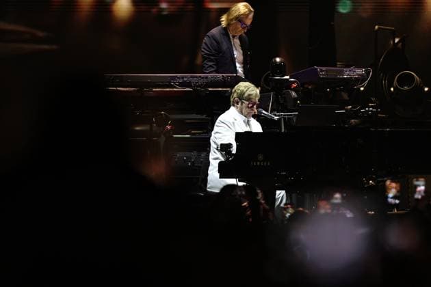 October 2, 2026, Ciudad De Mexico, Ciudad De Mexico, Mexico: TO - 53325 - Mexico City - 02 10 2026 - English singer-songwriter Elton John during his performance at Banorte Stadium in Mexico City part of his - Farewell Yellow Brick Road - farewell tour on a visit titled - Farewell to Mexico -.Clasos photo Ciudad De Mexico Mexico - ZUMAcs4_ 20261002_faa_cs4_090 Copyright: xAlfonsoxManzanox