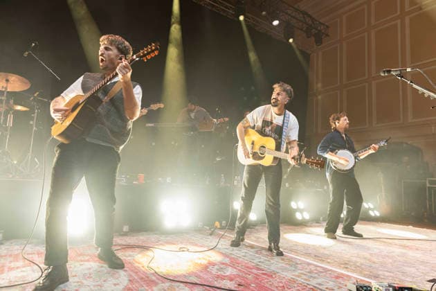 Amble, performs live, at O2 City Hall, Newcastle, UK, on 2 October 2026 Ross McNerney, Robbie Cunningham and Oisin McCaffrey of Amble, performs live, at O2 City Hall, Newcastle, UK, on 2 October 2026, Credit:David Wala Avalon Tyne and Wear, Newcastle Copyright: xDavidxWalax xAvalonx 1140177658