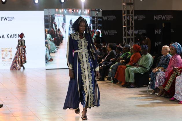 Nigeria Fashion Week in Abuja ABUJA, NIGERIA - OCTOBER 2: Models showcase contemporary creations on the runway during Nigeria Fashion Week 2026 at the conference hall in Abuja, Nigeria, on October 02, 2026. Emmanuel Osodi Anadolu Abuja Nigeria. Editorial use only. Please get in touch for any other usage.  Copyright: x2026xAnadoluxEmmanuelxOsodix