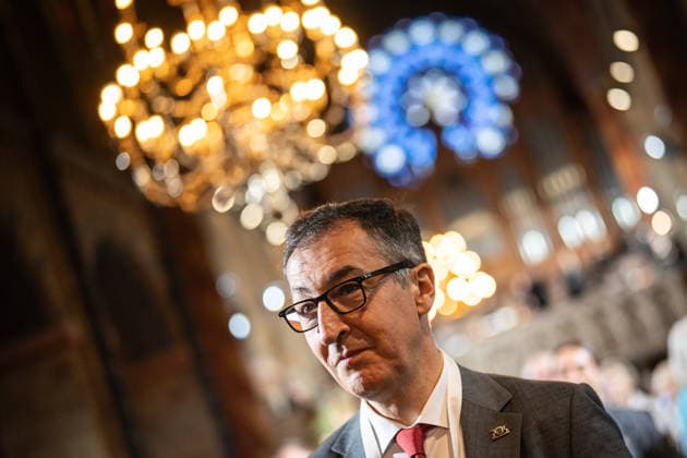 Ecumenical service at St. Petri Cathedral; Cem Özdemir, Minister-President of Baden-Württemberg; Official central celebrations for German Unity Day 2026 in Bremen, Bremen, Germany; Downtown Bremen