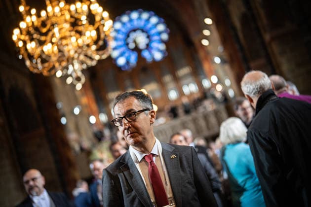 Ecumenical service at St. Petri Cathedral; Cem Özdemir, Minister-President of Baden-Württemberg; Official central celebrations for German Unity Day 2026 in Bremen, Bremen, Germany; Downtown Bremen