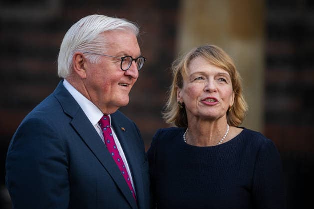 Celebrating German Unity Day in Bremen: German Unity Day 2026 celebrations, Bremen, October 3, 2026, Bremen, Germany, October 3, 2026 Celebrating German Unity Day in Bremen at the Market Square, City Hall on October 3, 2026, in Bremen, Germany Photo by Axel Kaste Federal President Frank-Walter Steinmeier with his wife Elke Buedenb Tag d. Dt. Einheit 3.10.26 LR-6907