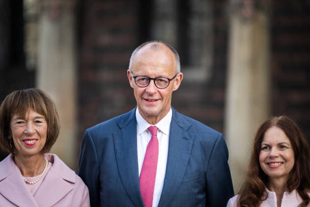 Celebrating German Unity Day in Bremen: German Unity Day 2026 celebrations, Bremen, October 3, 2026, Bremen, Germany, October 3, 26. Celebrating German Unity Day in Bremen at the market square, City Hall on October 3, 2026, in Bremen, Germany. Photo by Axel Kaste: Federal Chancellor Friedrich Merz Tag d. Dt. Einheit 3.10.26 LR-6951