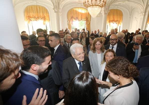 Sergio Mattarella in Monaco PHOTOPQR NICE MATIN Cyril Dodergny Monaco October 3, 2026 Monaco, October 3, 2026, Hotel Hermitage Italian President,Sergio Mattarella, and his daughter Laura, met with Italians residing in Monaco Monaco, October 3, 2026 – Hotel Hermitage – Italian President Sergio Mattarella and his daughter Laura met with Italians residing in Monaco Monaco, France Copyright: xPHOTOPQR NICExMATIN MAXPPPxCyrilxDodergnyx 20261003NIM4069 20261003NIM4069