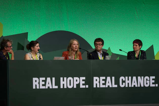 . 03 10 2026. Brighton, United Kingdom. Green Party Conference Day 2. The Green Party on day two of their Conference from the Brighton Centre, Brighton.  xMartynxWheatleyx xi-Imagesx IIM-27041-0002