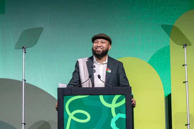 Green Party Conference Deputy Leader s Speeches, Brighton, UK 3 October 2026 Green Party Co-Deputy Leader Mothin Ali delivers a speech at the Green Party Conference in Brighton, UK, on 3 October 2026., Credit:Pete Speller Avalon  Copyright: xPetexSpellerx xAvalonx 1140263483
