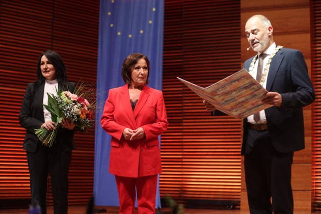 Weimar Prize Awarded to Ute Freudenberg Weimar, October 3, 2026 Weimar Prize Awarded to Ute Freu Copyright: xMatthiasxGränzdörferx