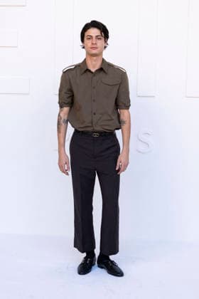 Milo Quifes at the photocall for the Céline Spring Summer 2027 Women’s Ready-to-Wear collection during Paris Fashion Week (PFW) at the National Archives Museum in Paris, France, on October 3, 2026. Olivier Borde, Bestimage. Photocall at the Céline fashion show as part of Paris RTW Spring Summer 2027 Fashion Week, held at the Musée National des Archives on October 3, 2026, in Paris, France. Paris, France  Copyright: xOLIVIERxBORDEx xBESTIMAGExOLIVIERxBORDEx xBESTIMAGEx